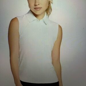 NWT Walter Hagen  Pique Sleeveless Golf polo woman L